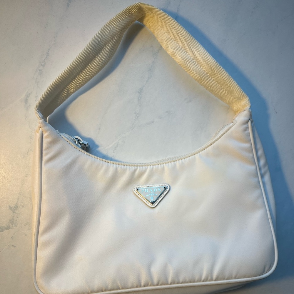 Prada White Shoulder Bag